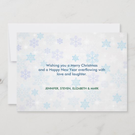 サンタハットのクリスマスグリーティングを身につけたかわいいカワウソ サンキューカード (裏面)