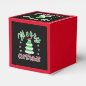 サンタハットのクリスマスツリー フェイバーボックス (裏面サイド)