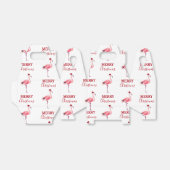 サンタハットのクリスマスピンクのフラミンゴ鳥 フェイバーボックス (折り畳みなし)