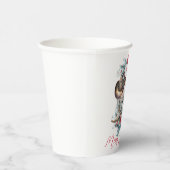 サンタハットのクリスマスホース女性のカーボーイカウボーイブーツ 紙コップ (右)