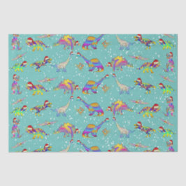 サンタハットのクリスマス恐竜 薄葉紙