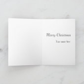 サンタハットのグリーティングカードにクリスマスバセットハウンド シーズンカード (内部)