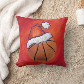 サンタハットのバスケットボール クッション (ブランケット)