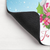 サンタハットのマウスパッドにかわいいクリスマスペンギン マウスパッド (コーナー)