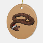 サンタハットのラトルズナケ セラミックオーナメント (左)