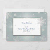 サンタハットの両面カードで眠る子猫 シーズンカード (裏面)