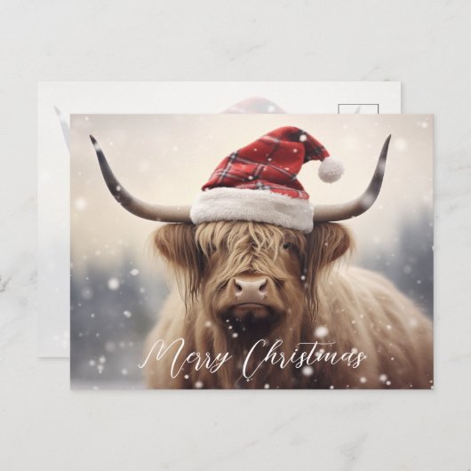 サンタハットの予算でクリスマスを祝う シーズンポストカード (正面/裏面)