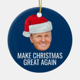 サンタハットの切り札 – クリスマス再素晴らし開 セラミックオーナメント