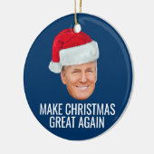 サンタハットの切り札 – クリスマス再素晴らし開 セラミックオーナメント (左)