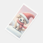 サンタハットの可愛いクリスマスの子犬 (コーナー)