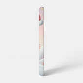 サンタハットの可愛いクリスマスの子犬 SAMSUNG GALAXYケース (左側面)