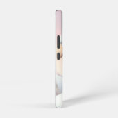 サンタハットの可愛いクリスマスの子犬 SAMSUNG GALAXYケース (右側面)