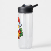 サンタハットの可愛いクリスマスダック ウォーターボトル (左面)