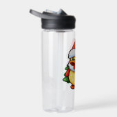 サンタハットの可愛いクリスマスダック ウォーターボトル (右面)
