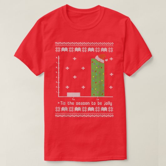 サンタハットの数学すてきの先生 Tシャツ (デザイン正面)