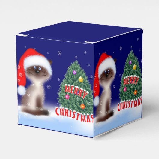 サンタハットの猫 フェイバーボックス (正面サイド)