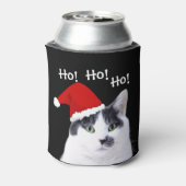 サンタハットの猫 缶クーラー (缶裏面)