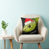 サンタハットの緑の木のヘビ クッション (椅子)