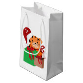 サンタハットの虎 スモールペーパーバッグ (裏面アングル)