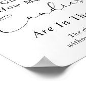 サンタハットはキャンディーの赤ちゃんシャワーの数を推測 ポスター (角)