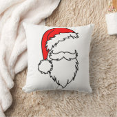 サンタハットひげ装飾用クッション クッション (ブランケット)