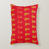 サンタハットをモチーフにしたクリスマスかわいい猫たち アクセントクッション (正面(垂直))