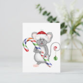 サンタハットを使ったかわいいクリスマスマウス シーズンポストカード (スタンド正面)