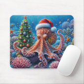 サンタハットを使ったクリスマスタコ マウスパッド (マウス)
