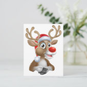 サンタハットを使ったクリスマストナカイ漫画 シーズンポストカード (スタンド正面)