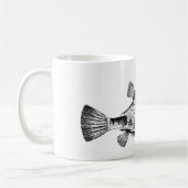 サンタハットを使ったクリスマスフィッシュ（コーヒーフィッシュ） コーヒーマグカップ (左)