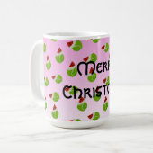 サンタハットを楽しめるクリスマステニスボール コーヒーマグカップ (正面左)