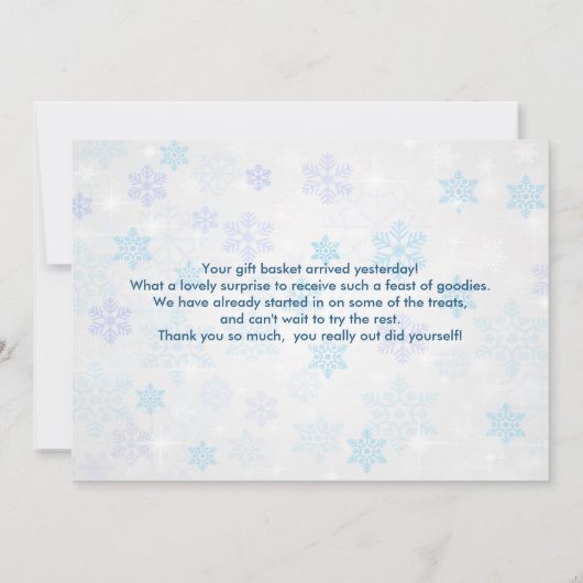 サンタハットを着たかわいいカワウソありがとう サンキューカード (裏面)