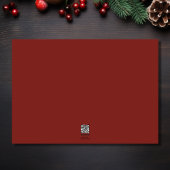 サンタハットを着たかわいい子犬フォトクリスマス シーズンカード