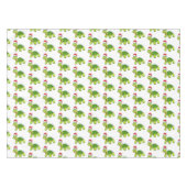 サンタハットを着たかわいい幸せ亀 テーブルクロス (正面(横))