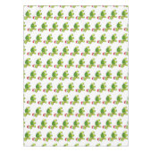 サンタハットを着たかわいい幸せ亀 テーブルクロス (正面)