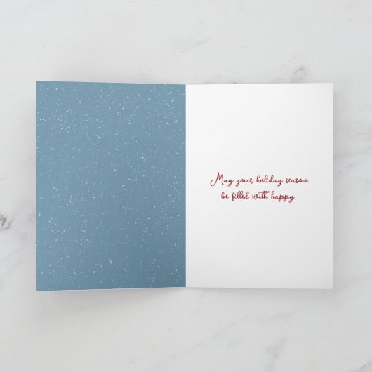 サンタハットを着たセイウチ シーズンカード (内部)