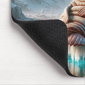 サンタハットを着たセイウチ マウスパッド (コーナー)