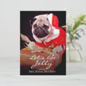 サンタハットを着たパグ シーズンカード (スタンド正面)