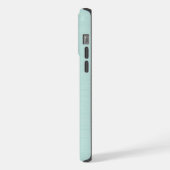 サンタハットを着た美しい青い目の猫 iPhoneケース (左側面)