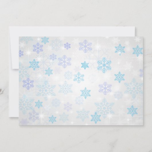 サンタハットを美しく身に着けたかわいい素晴らしカワウソ 招待状 (裏面)