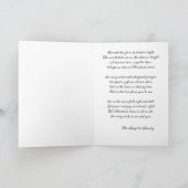 サンタハットウォーター色のクリスマスホワイトホース カード (内部)