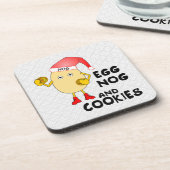 サンタハットエッグノグ コースター (左側)