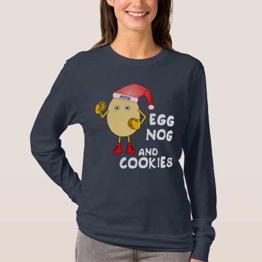 サンタハットエッグノグ Tシャツ (正面)