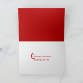 サンタハットオンアディロンドック椅子 カード (内部)