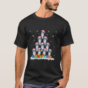 サンタハットオーストラリア羊飼い愛犬家メンズ Tシャツ