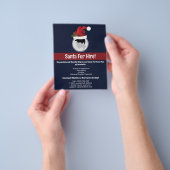 サンタハットカスタム写真テンプレート – サンタフォーレンタル チラシ (手)