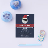 サンタハットカスタム写真テンプレート – サンタフォーレンタル チラシ (シングル)