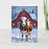 サンタハットカントリーフェスティバルのクリスマス カード (正面)