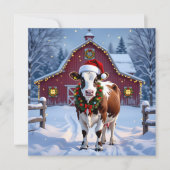 サンタハットカントリーフェスティバルのクリスマス シーズンカード (正面)