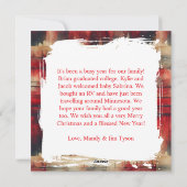 サンタハットカントリーフェスティバルのクリスマス シーズンカード (裏面)